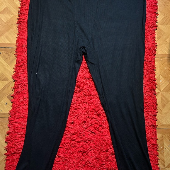 Other - Black Ribbed Leggings - Classic Solid